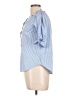Haute Hippie 100% Polyester Blue 3/4 Sleeve Blouse Size L - photo 5