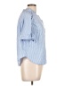 Haute Hippie 100% Polyester Blue 3/4 Sleeve Blouse Size L - photo 4
