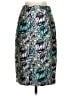 J.Crew Collection Print Teal Formal Skirt Size 2 - photo 2