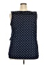 Roz & Ali 100% Polyester Polka Dots Blue Sleeveless Blouse Size 3X - photo 2
