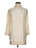 Judith & Charles Ivory 3/4 Sleeve Button-Down Shirt Size S - photo 1