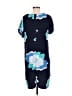 A New Day 100% Polyester Print Blue Casual Dress Size M - photo 2