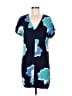 A New Day 100% Polyester Print Blue Casual Dress Size M - photo 1