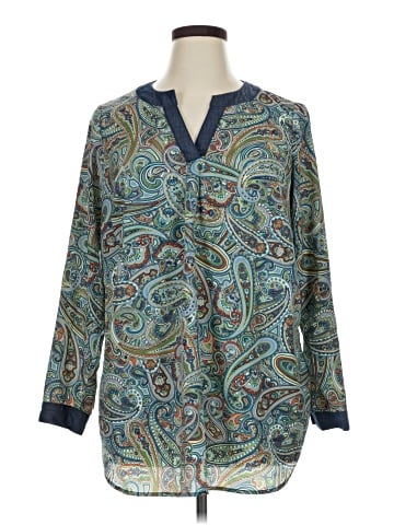 Liz Claiborne Long Sleeve Blouse (view 1)