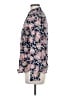 Chaps Floral Blue Long Sleeve Blouse Size M - photo 5