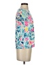 Lilly Pulitzer Tropical Blue Short Sleeve Blouse Size XS - photo 4