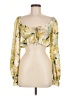 Shein Yellow Long Sleeve Blouse Size 6 - photo 1