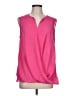 Laundry by Shelli Segal 100% Polyester Pink Sleeveless Blouse Size L - photo 1
