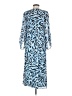 Ichi Animal Print Blue Casual Dress Size EU 36 / US 6 - photo 2