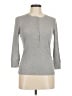 J.Crew Gray 3/4 Sleeve Top Size M - photo 1