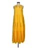 Max Studio 100% Rayon Yellow Casual Dress Size XS - photo 1