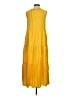 Max Studio 100% Rayon Yellow Casual Dress Size XS - photo 2