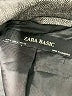 Zara Basic 100% Polyester Chevron-herringbone Gray Blazer Size M - photo 6