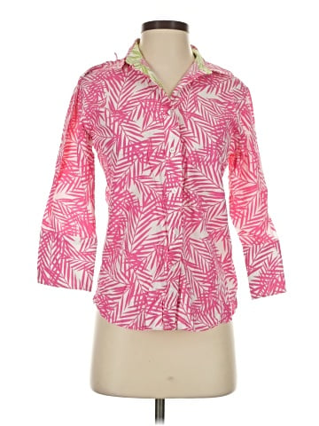 Foxcroft 3/4 Sleeve Button-Down Shirt (view 1)