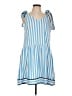 Unbranded Stripes Blue Casual Dress Size L - photo 1