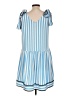 Unbranded Stripes Blue Casual Dress Size L - photo 2
