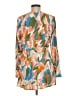 Kittenish 100% Polyester Tropical Tan Casual Dress Size M - photo 2