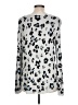 Chico's 100% Rayon Animal Print Silver Pullover Sweater Size Lg (2) - photo 2