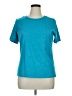 Basic Editions 100% Cotton Teal Short Sleeve T-Shirt Size XL - photo 1