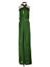 Significant Other Solid Green Jumpsuit Size 2 - photo 1