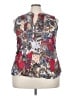 Magazine 100% Cotton Red Sleeveless Blouse Size 4X - photo 1