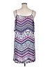 Tacera Print Blue Casual Dress Size XL - photo 2