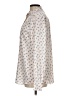 Ann Taylor LOFT 100% Polyester Print Ivory Long Sleeve Blouse Size L - photo 5