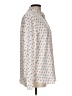 Ann Taylor LOFT 100% Polyester Print Ivory Long Sleeve Blouse Size L - photo 4