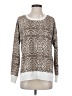 Ideology Animal Print Tan Pullover Sweater Size XS - photo 1