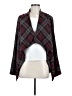 BB Dakota Plaid Burgundy Cardigan Size M - photo 1