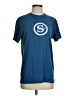 Assorted Brands Solid Blue Short Sleeve T-Shirt Size S - photo 1