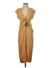 Zara 100% Polyester Solid Tan Casual Dress Size S - photo 1