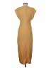 Zara 100% Polyester Solid Tan Casual Dress Size S - photo 2