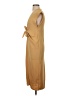 Zara 100% Polyester Solid Tan Casual Dress Size S - photo 5