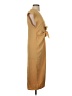 Zara 100% Polyester Solid Tan Casual Dress Size S - photo 4