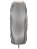 Shein Curve 100% Polyester Houndstooth Black Formal Skirt Size 1X - photo 1