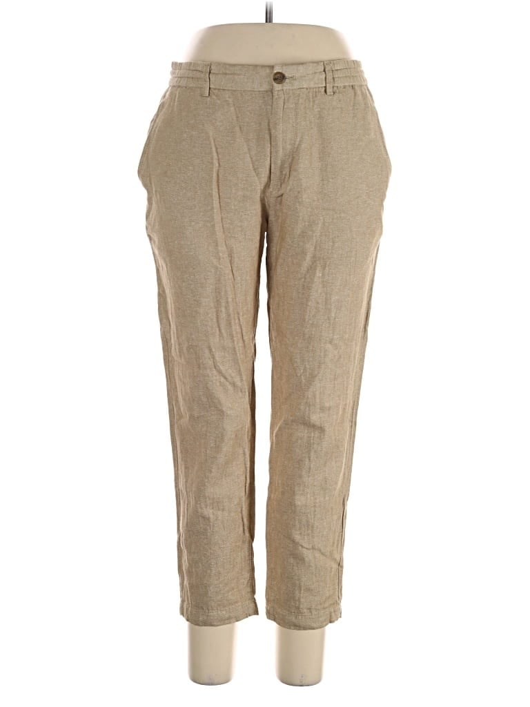 Pre-owned Banana Republic Factory Store Linen Pants In Tan
