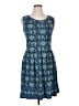 Max Studio Paisley Blue Casual Dress Size XL - photo 1