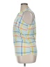 New York Laundry 100% Polyester Yellow Blue Sleeveless Blouse Size XL - photo 5