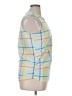 New York Laundry 100% Polyester Yellow Blue Sleeveless Blouse Size XL - photo 4