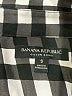 Banana Republic 100% Polyester Checkered-gingham Black Long Sleeve Blouse Size S - photo 7