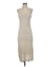 Unbranded 100% Polyester Ivory Casual Dress Size XXS (estimated) - photo 1