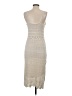 Unbranded 100% Polyester Ivory Casual Dress Size XXS (estimated) - photo 2