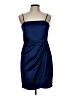 TCEC Solid Blue Cocktail Dress Size L - photo 1