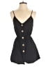 Shein 100% Cotton Solid Black Romper Size S - photo 1
