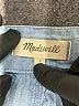 Madewell Blue Denim Button-Front Tie Mini Skirt Size 0 - photo 4