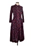 Unbranded 100% Polyester Print Burgundy Casual Dress Size L (estimated) - photo 1