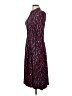 Unbranded 100% Polyester Print Burgundy Casual Dress Size L (estimated) - photo 5