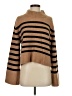 J.Crew Stripes Brown Turtleneck Sweater Size S - photo 1