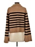 J.Crew Stripes Brown Turtleneck Sweater Size S - photo 2